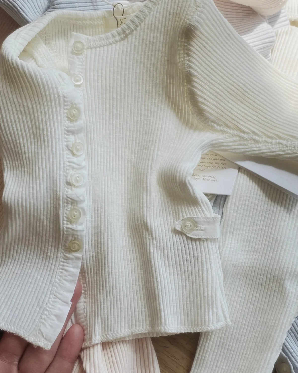 ferne baby Slub Cardigan Set