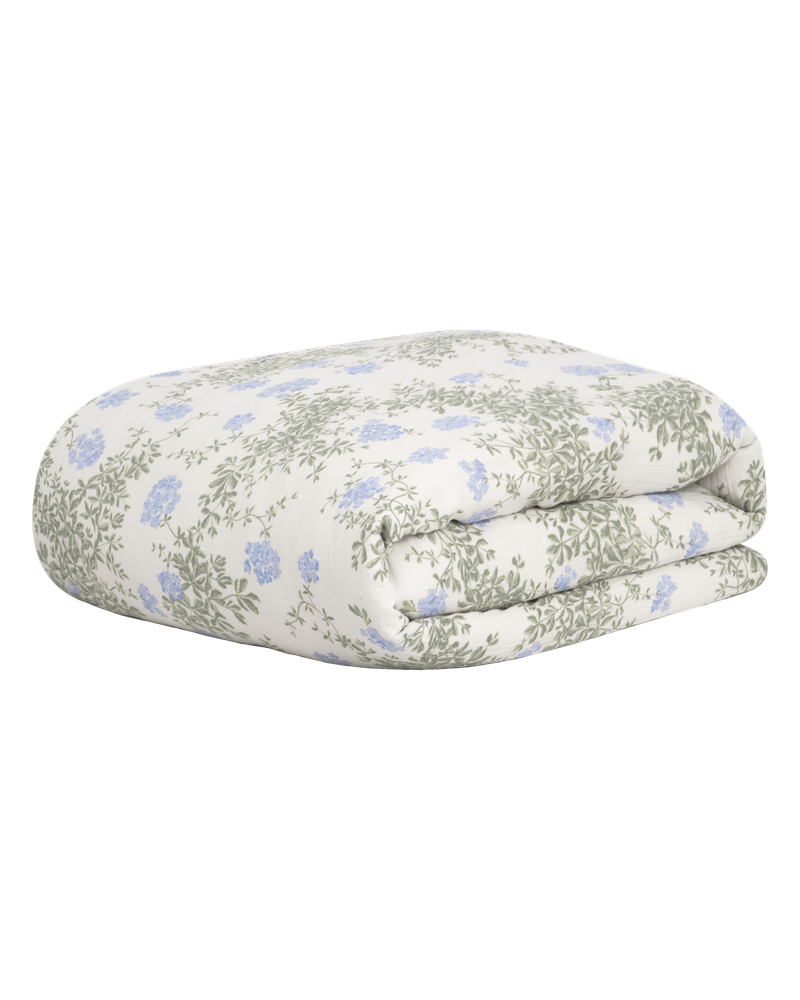 Garbo & Friends Plumbago Double Muslin Duvet Cover