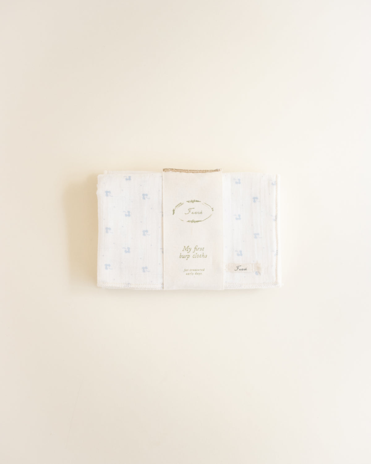 ferne baby Burp Cloth - Blue Calico (set of two)