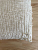Organic Cotton Gauze Pillowcase in COCONUT CREAM