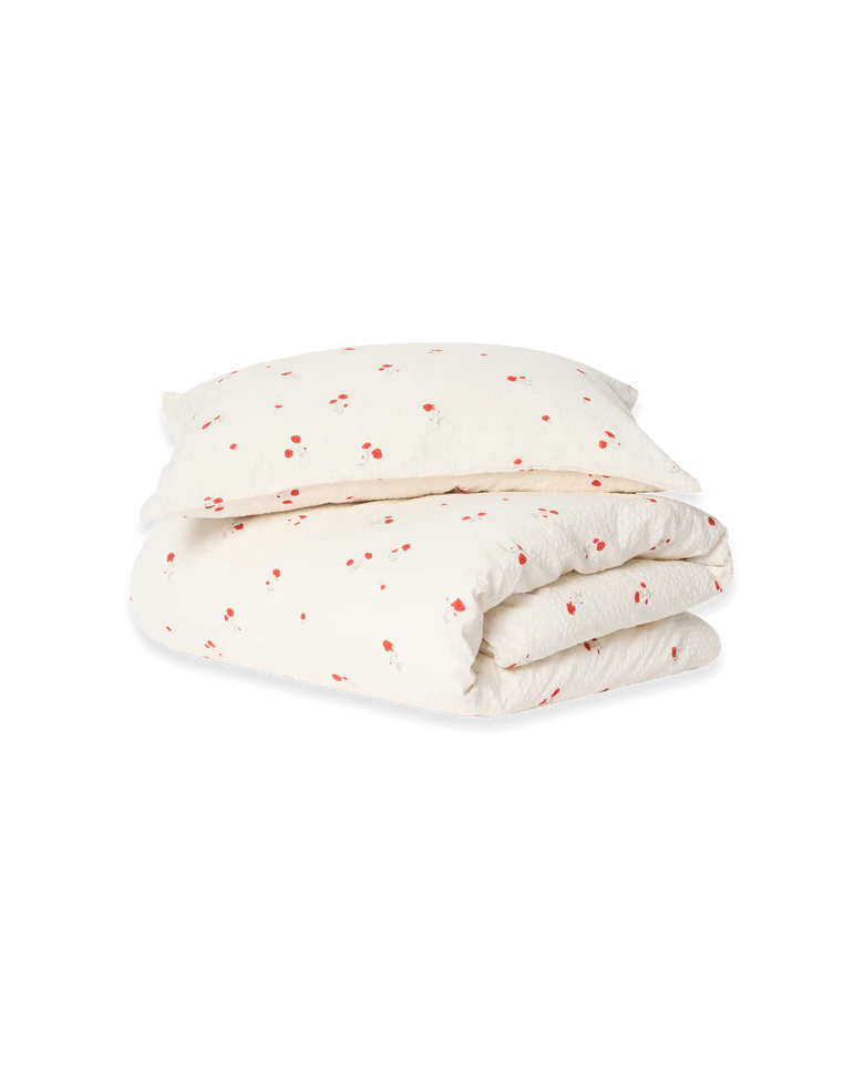 Garbo & Friends Poppy Seersucker Cot Bed Set
