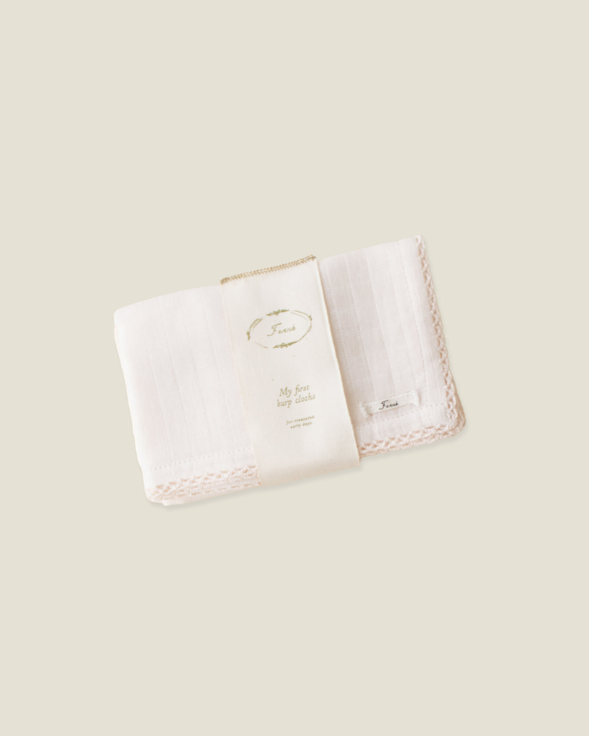 ferne baby Burp Cloth (set of two)