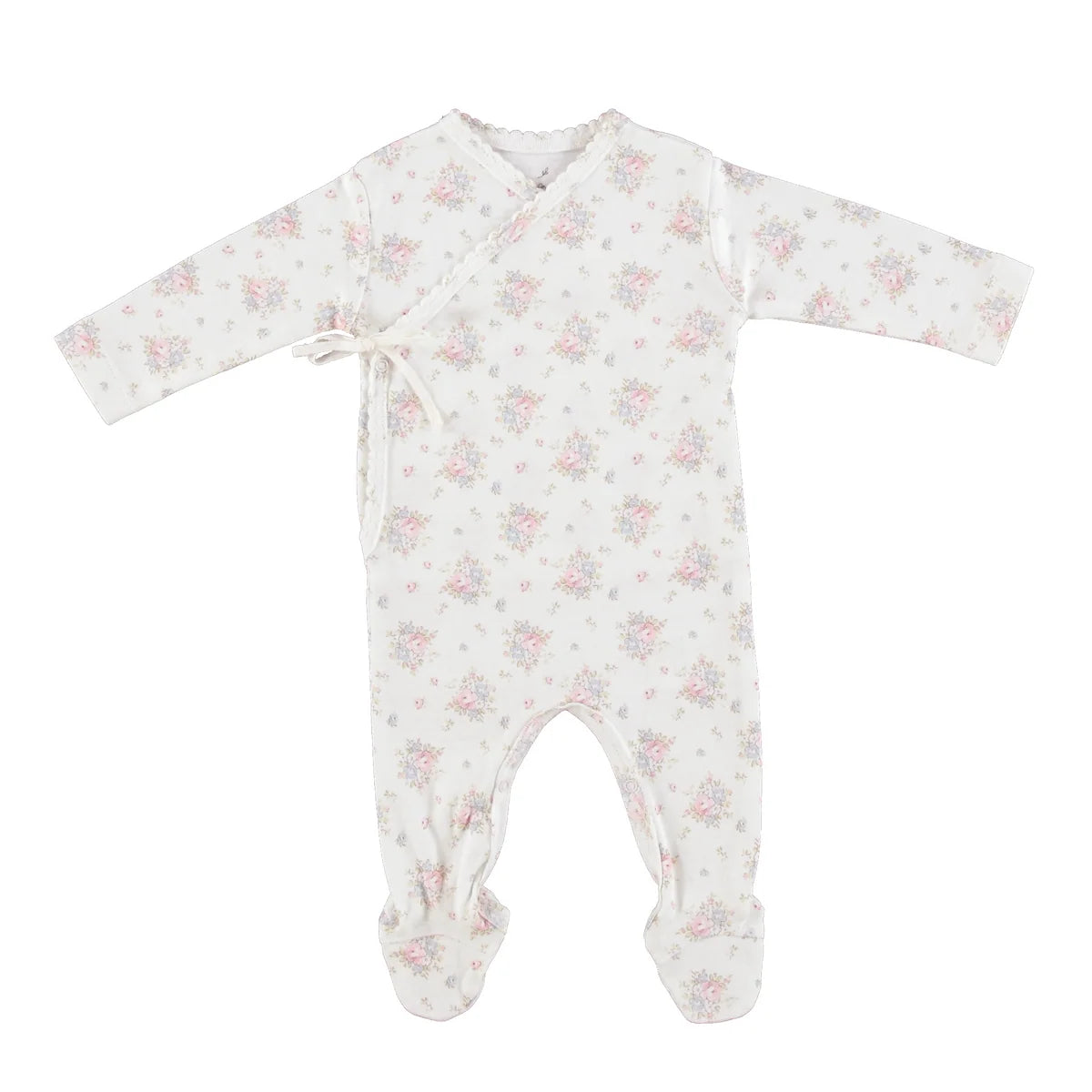 Bebe Organic Amora Wrap Overall - Blooms