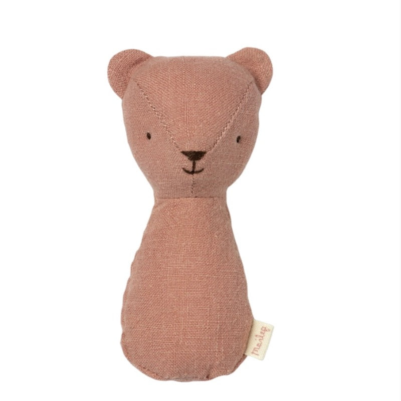 Maileg Teddy Rattle in Rose