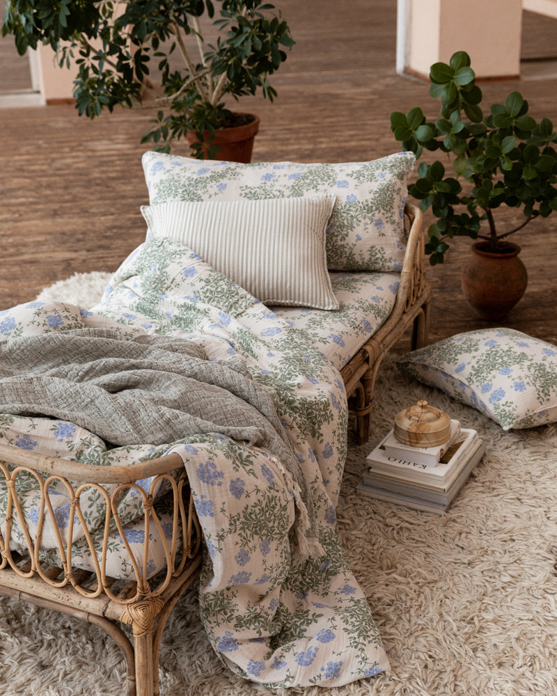 Garbo & Friends Plumpago Muslin Single bed set