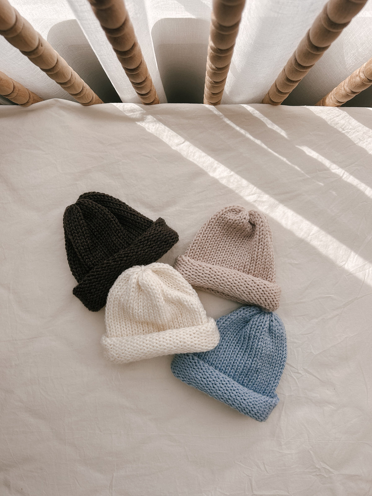 Blue Daisy Wares Baby Beanie and Booties Set