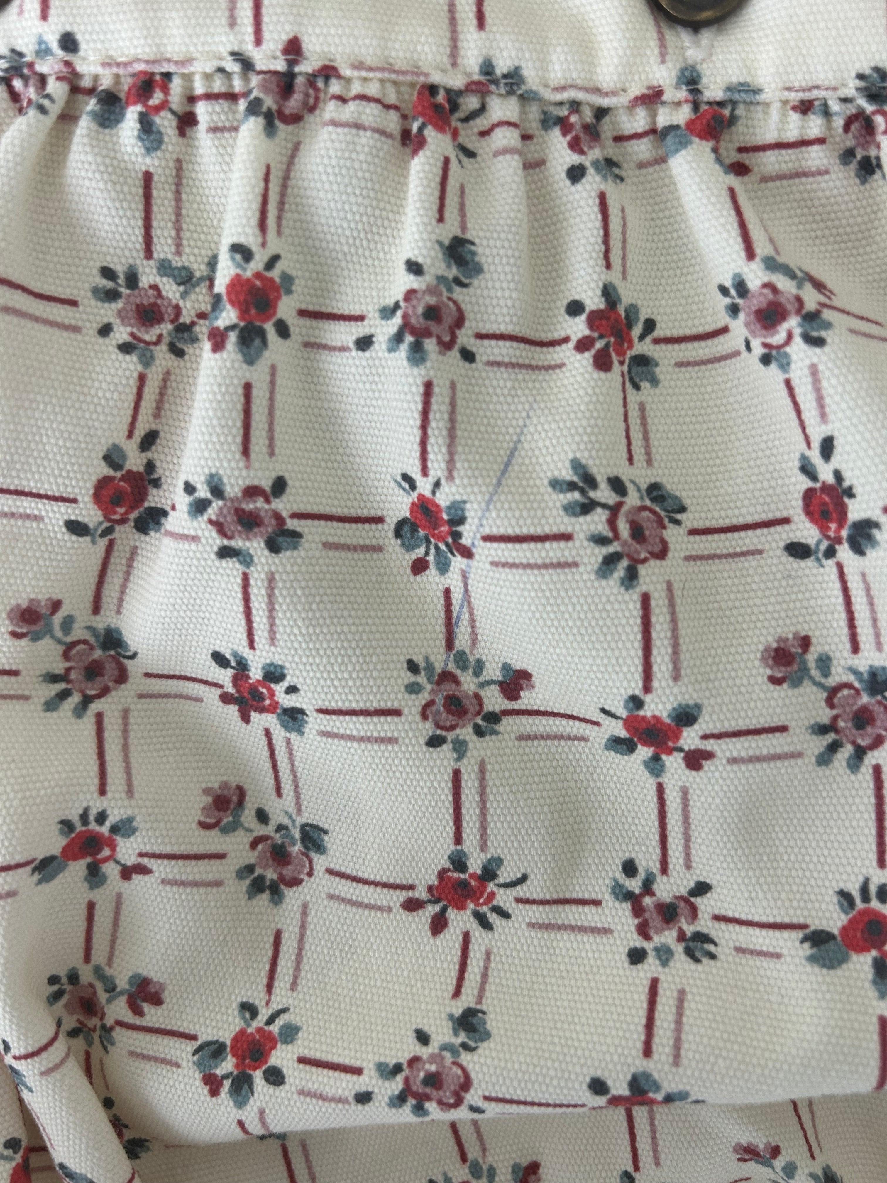 Bebe Organic Lissy Overall - Geometric Roses