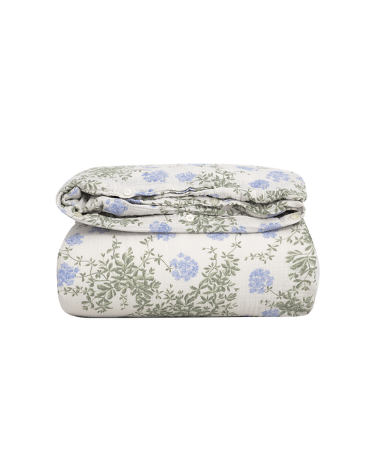 Garbo & Friends Plumbago Double Muslin Duvet Cover