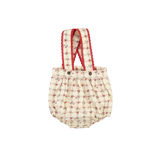 Bebe Organic Lissy Overall - Geometric Roses