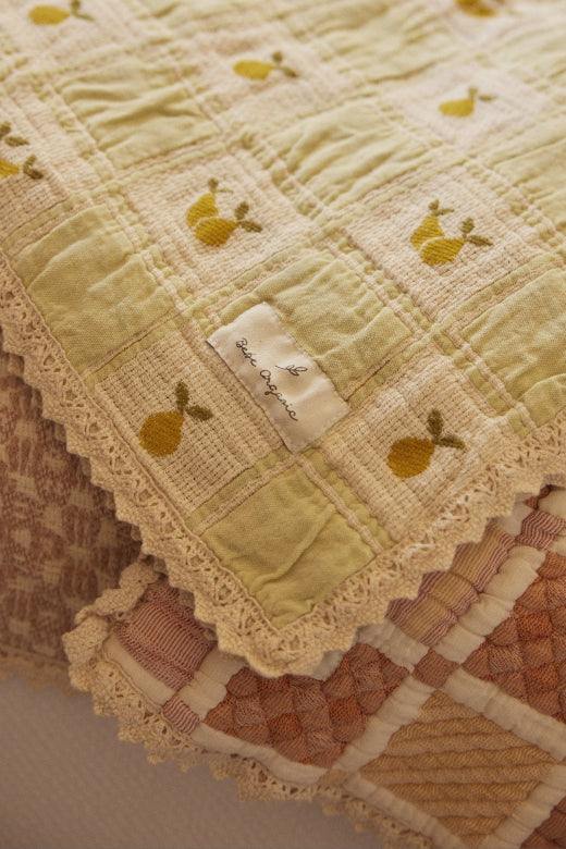 Bebe Organic Pear Baby Blanket