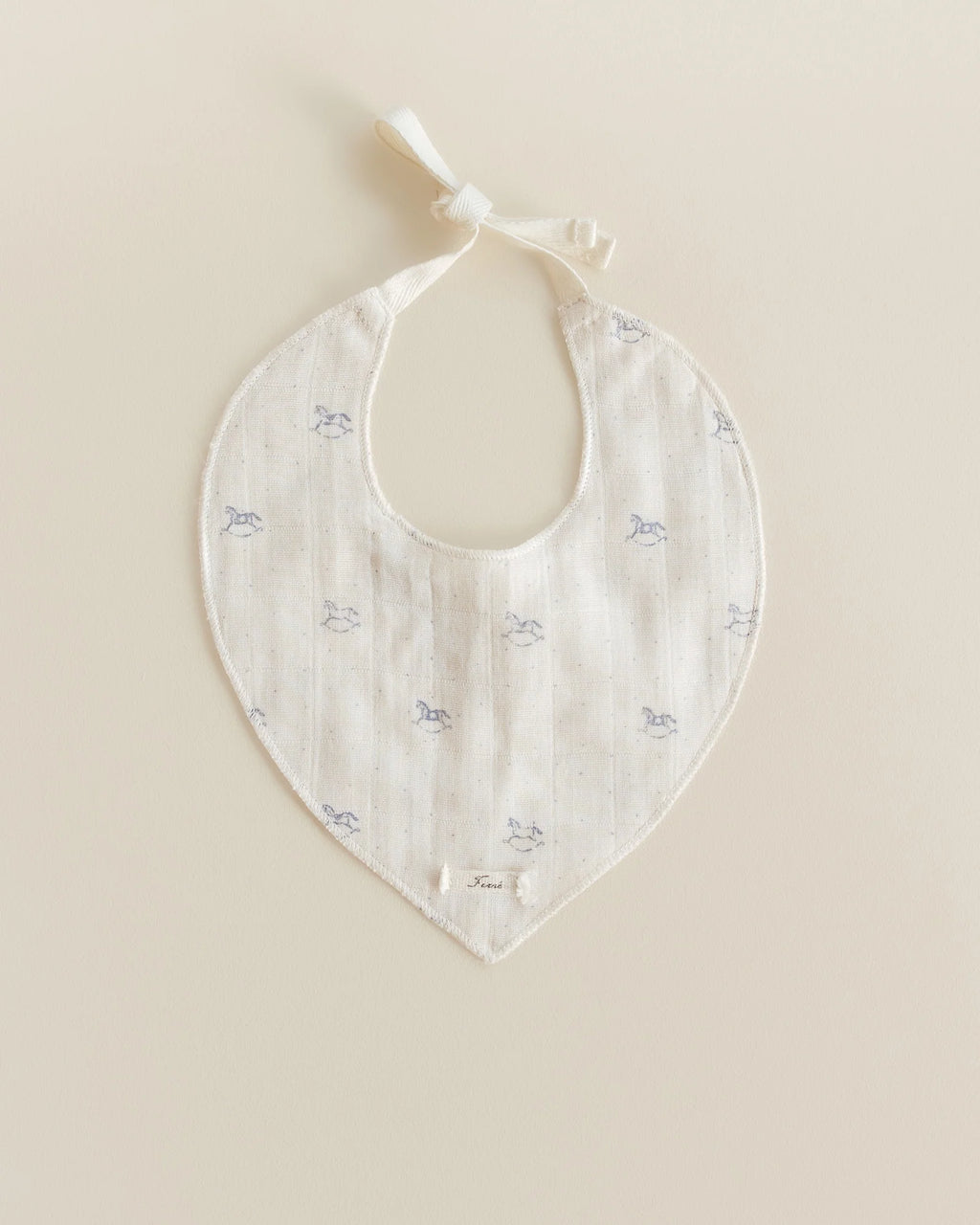 ferne baby Drool Bib - Rocking Horse