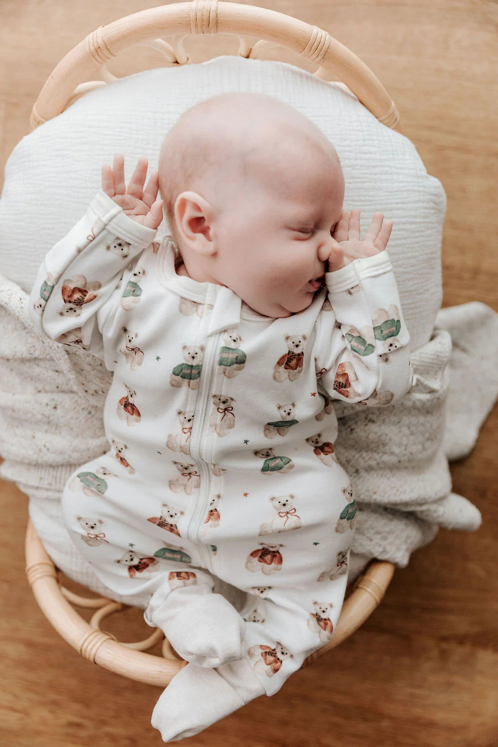 Bencer and Hazelnut Merry Peshal Zipsuit