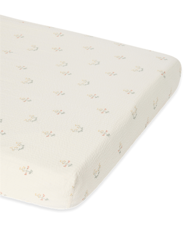 Garbo & Friends La Fraise Seersucker Fitted Sheet Single