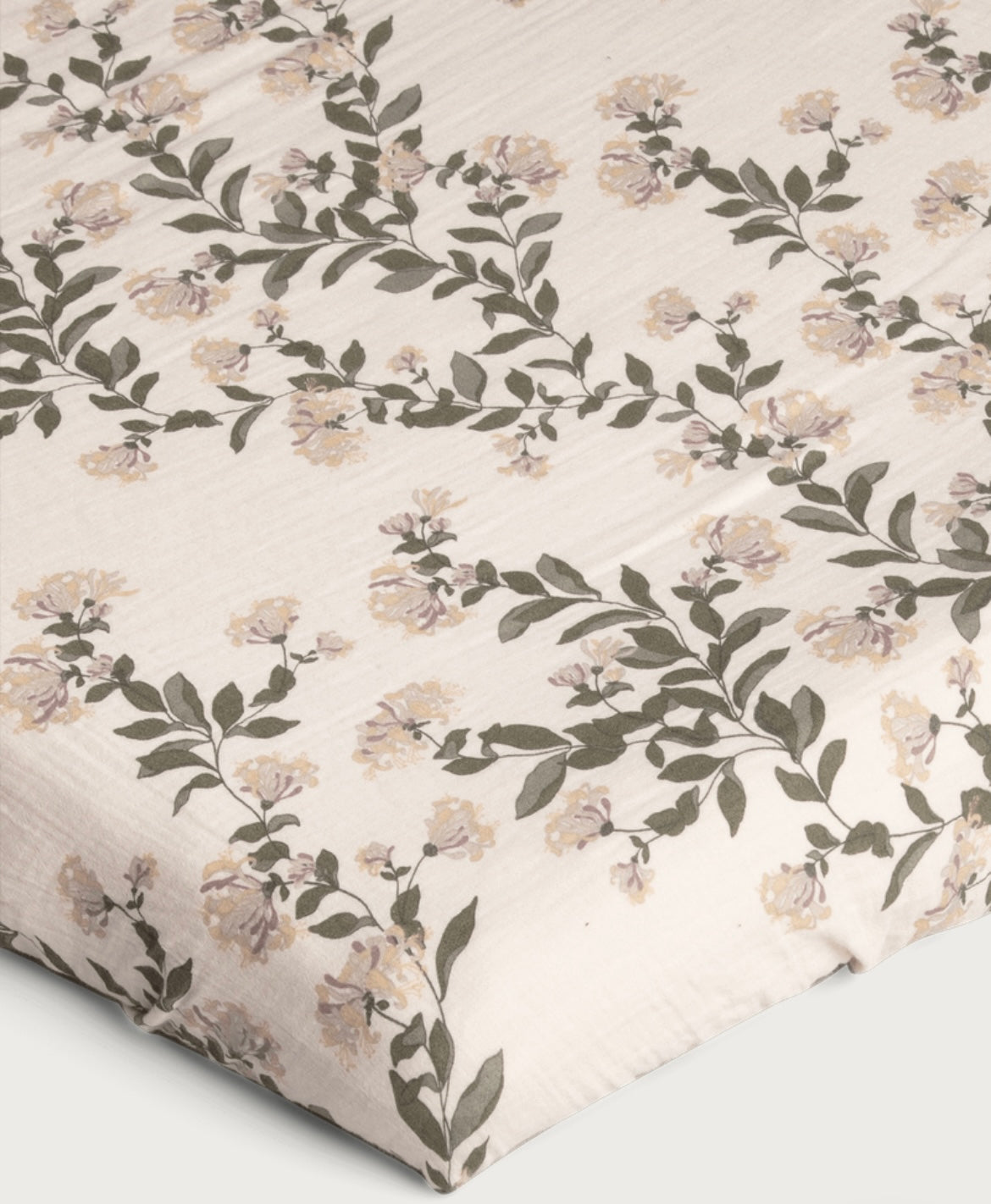 Garbo & Friends Honeysuckle Muslin Double Fitted Sheet
