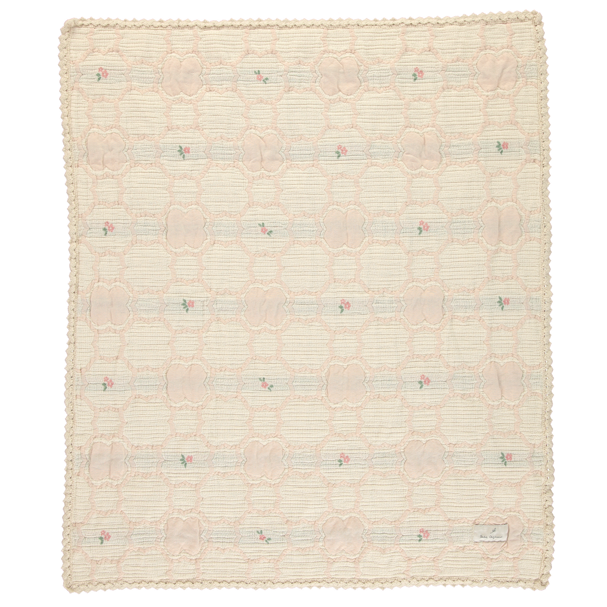 Bebe Organic Cleo Vintage Wallpaper Floral Twin Blanket