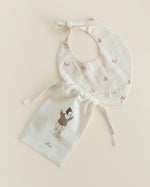 ferne baby Drool Bib - Folk Bunny