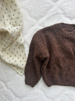 Poudre Organic Tea Wool Sweater in Speckled Chocolate