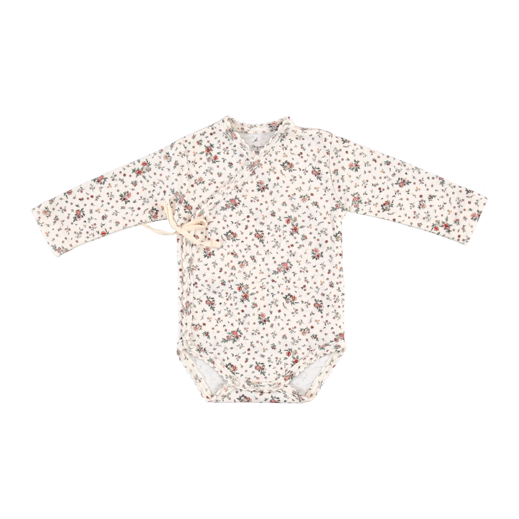 Bebe Organic Blanca Wrap Onesie Fall Prairie