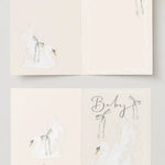 The Name Nest Swan Baby Shower Card