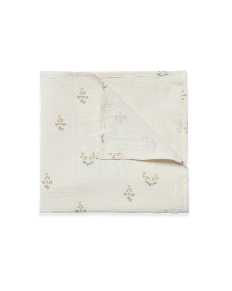 Garbo & Friends La Fraise Muslin Swaddle Blanket