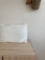 Organic Cotton Gauze Pillowcase in COCONUT CREAM