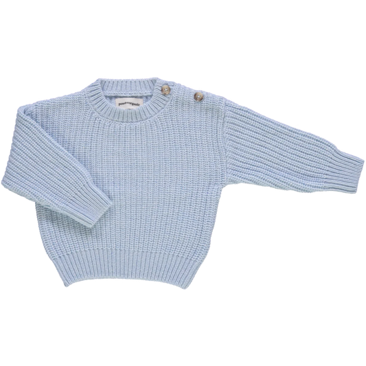 Poudre Organic Dandelion Sweater in Pastel Blue