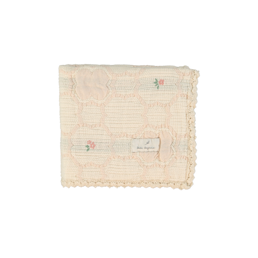 Bebe Organic Cleo Vintage Wallpaper Floral Baby Blanket
