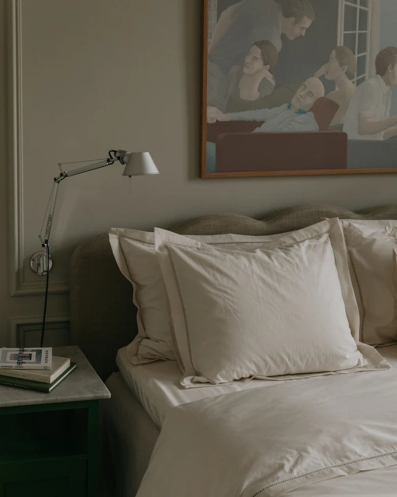 Garbo & Friends Ladder Lace Pillowcase in Pearl