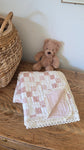 Ellie + Layne Bows and Gingham Quilted Gauze Blanket