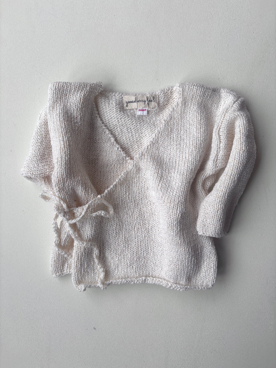 Gooseberry Fool Eri Silk Baby Wrap Cardigan