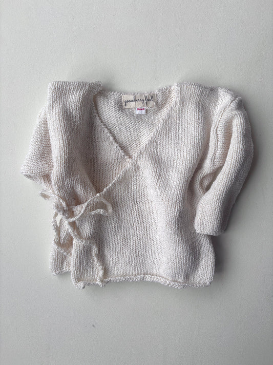 Gooseberry Fool Eri Silk Baby Wrap Cardigan