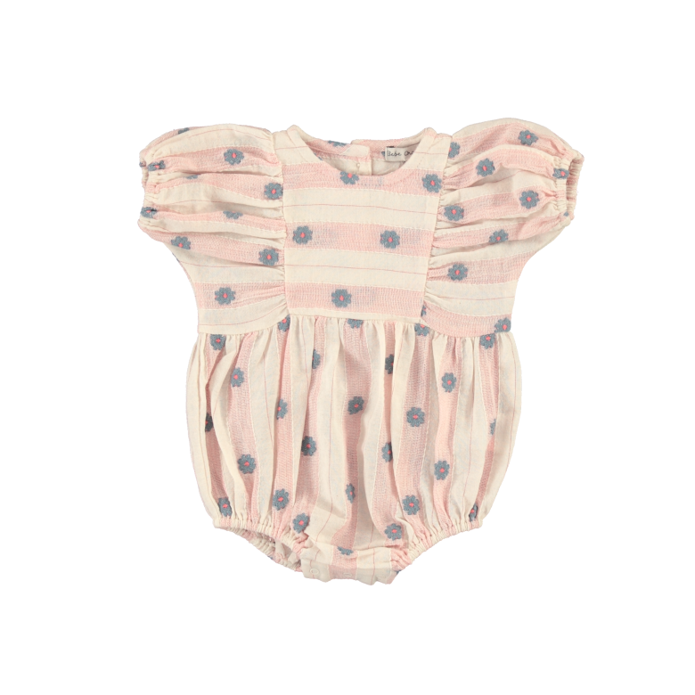 Bebe Organic Elwen Romper Pink Petal Stripe