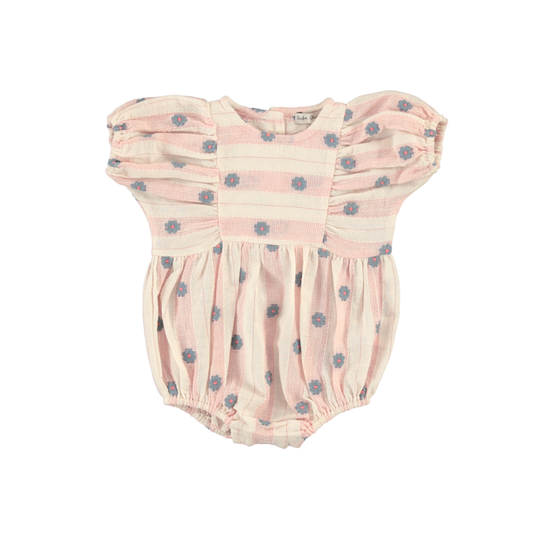 Bebe Organic Elwen Romper Pink Petal Stripe