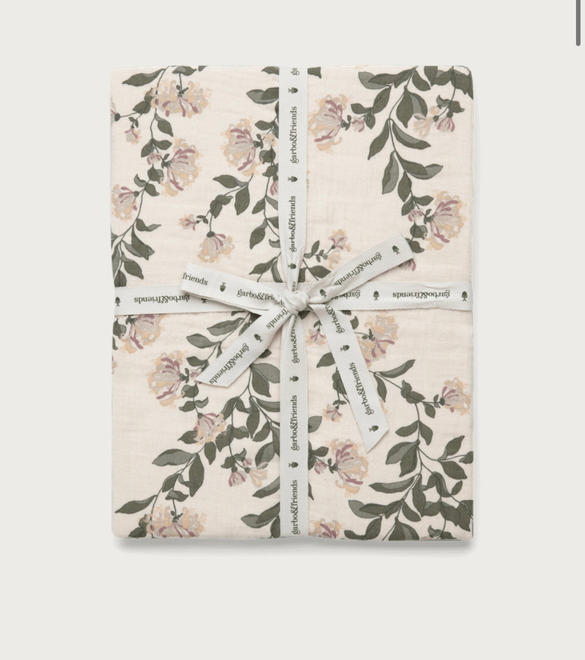 Garbo & Friends Honeysuckle Muslin Double Fitted Sheet