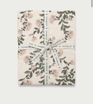 Garbo & Friends Honeysuckle Muslin Double Fitted Sheet