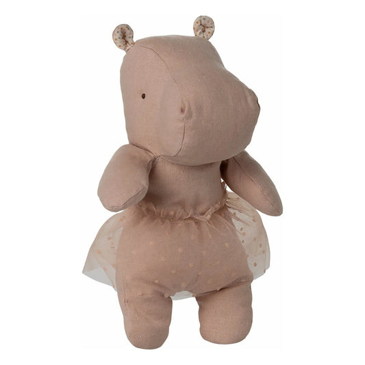 Maileg Safari Friends Hippo with Tutu Small Soft Rose