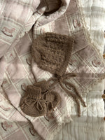 Baby Gift Hamper - Bebe Organic Mauve Rocking Horse