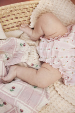 Bebe Organic Tulip Checks Bella Romper