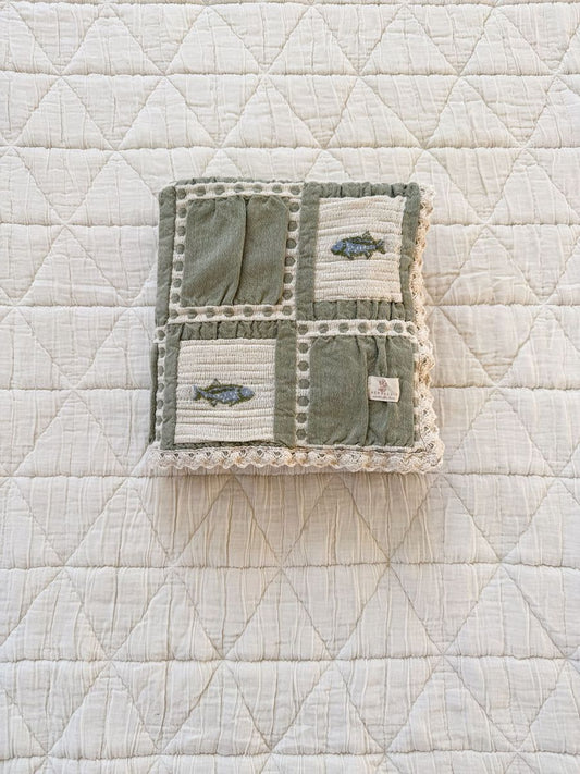 New Grain Patchwork Fishing Baby Blanket