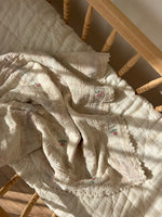 Bebe Organic Cleo Vintage Wallpaper Floral Baby Blanket