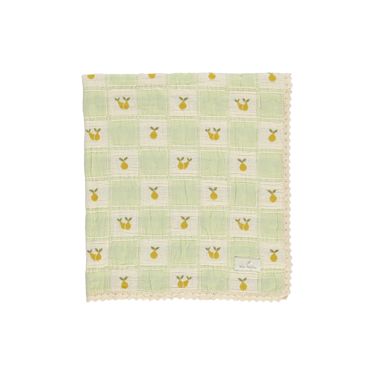 Bebe Organic Pear Baby Blanket