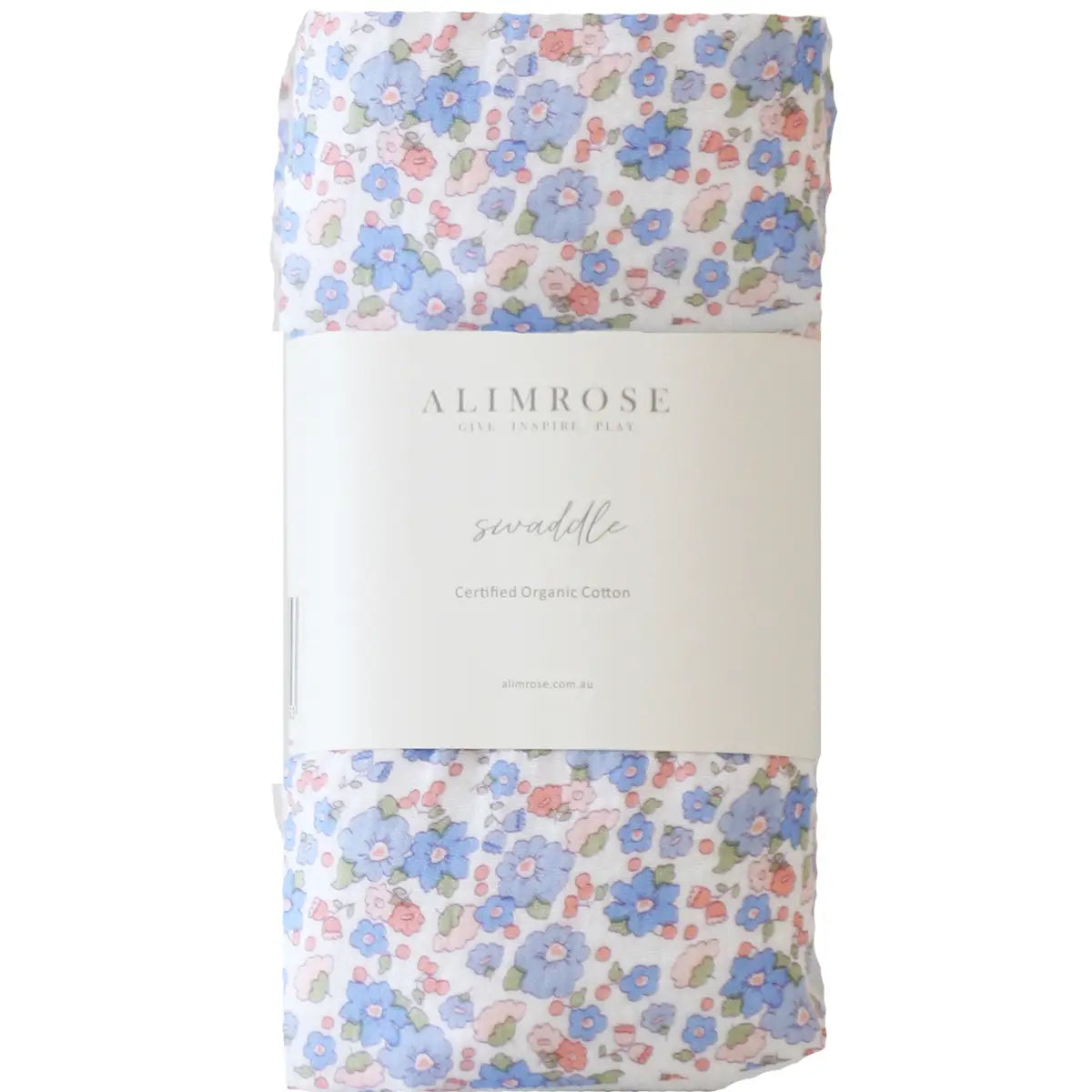 Alimrose Muslin Swaddle in Lilly Blue