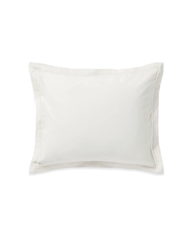 Garbo & Friends Ladder Lace Pillowcase in Pearl