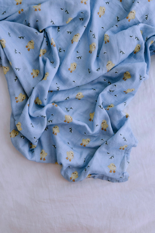 The Name Nest Spring Duckling Baby Swaddle