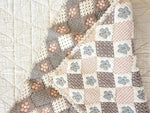 New Grain Prairie Baby Quilt - Blush & Chambray