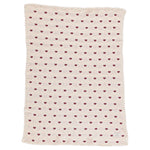 Bebe Organic Love Red Heart Baby Blanket