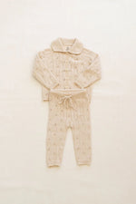 New Grain Knit Pointelle Set