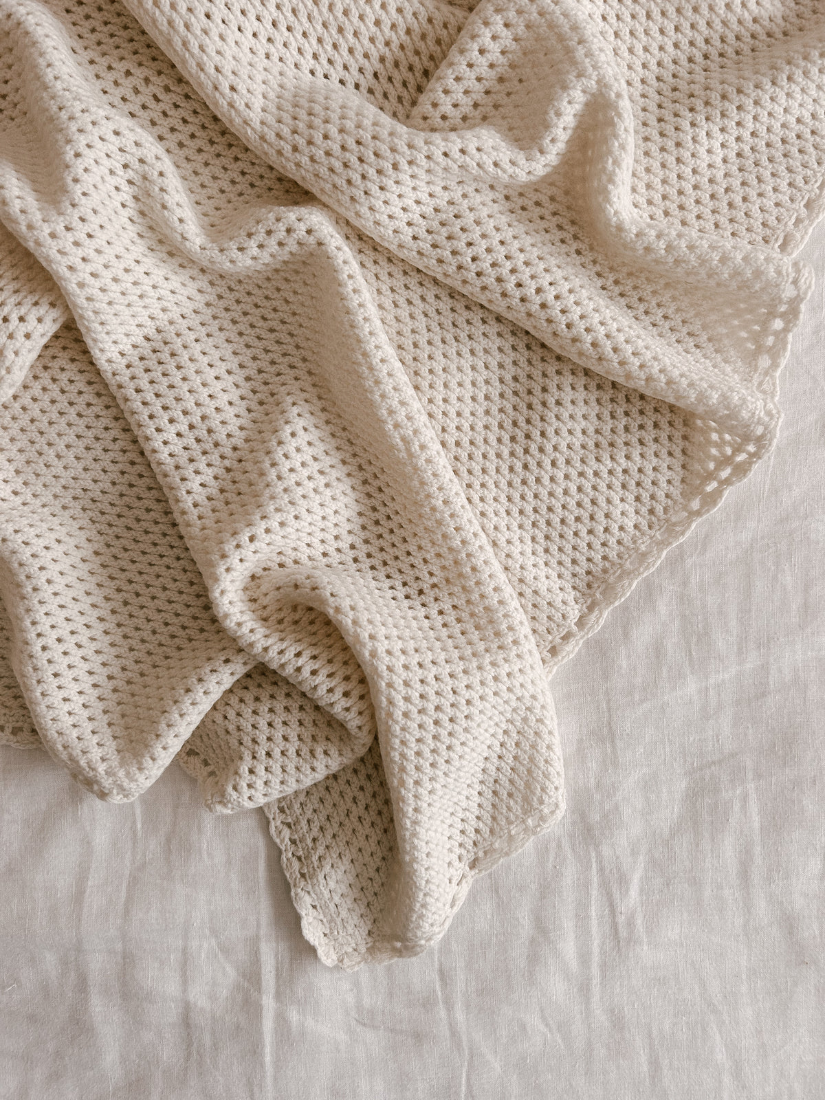 Blue Daisy Wares Heirloom 100% Wool Receiving Newborn Blanket
