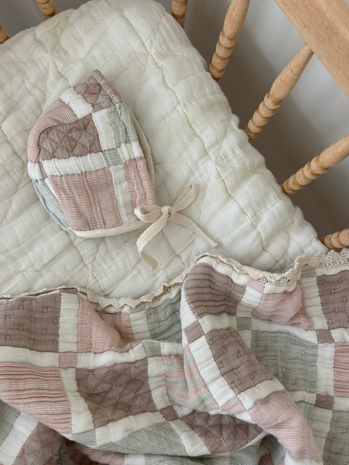 Bebe Organic Mai Bonnet Patchwork