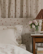 Garbo & Friends Poppy Seersucker Pillowcase